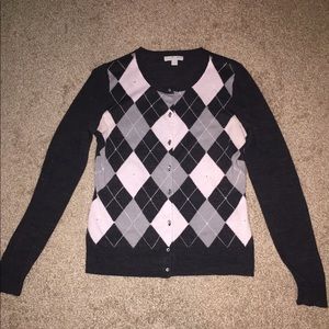 New York and Company Plaid Sweater